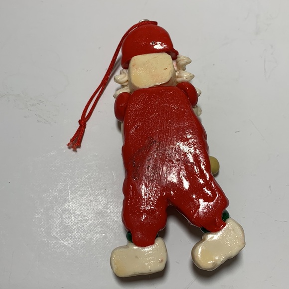 VTG House of Lloyd Santa Sports Ornaments Polymer Clay Handcrafted - Picture 9 of 11